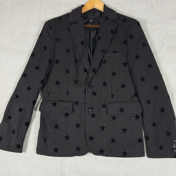 Jay Walker Other - Jay‎ Walker Mens Blazer Jacket Black All Over Star Print Size S